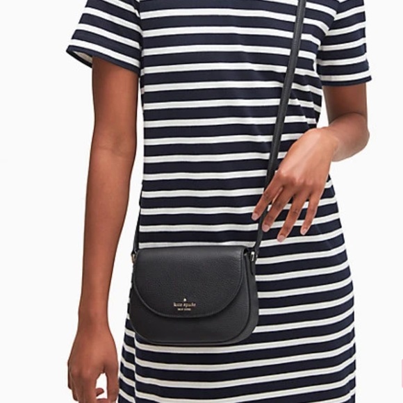 Kate Spade Black Leila Mini Flap Crossbody Bag - Picture 3 of 12